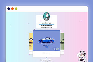 自适应简约风格个人介绍导航主页html源码